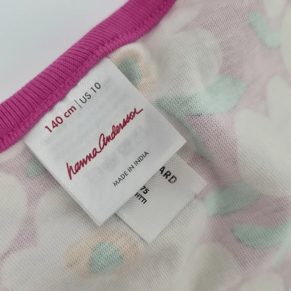Hanna Anderson Floral Pocket‎ Dress | Pink Retro Daisy Cotton Twirl Dress Sz 10